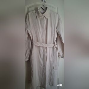 PROLOGUE Cream LIGHTWEIGHT BREATHABLE TRENCH‎ COAT SIZE L Boho